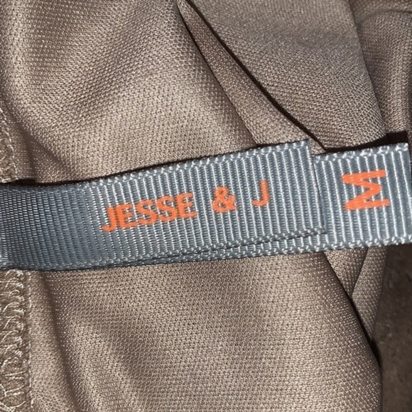 JESSE & J SUEDE PENCIL SKIRT MOCHA SIZE MEDIUM - Picture 6 of 7